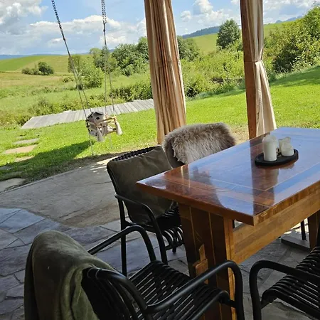 Domek alpejski Domek w Bałyzach z balią - prywatna Oaza w Pieniach Kacwin