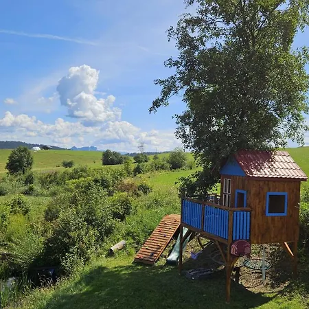 Domek w Bałyzach z balią - prywatna Oaza w Pieniach